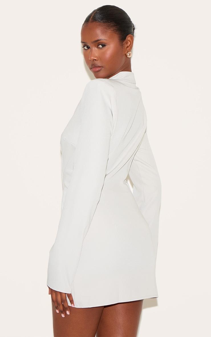 Clay Tailored Overlap Long Sleeve Bodycon Dress Product Image