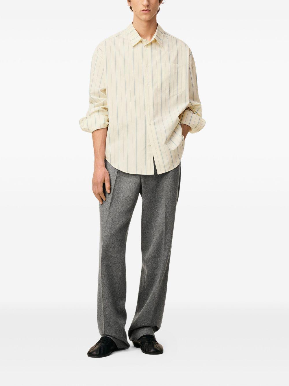 striped button-up shirt Product Image