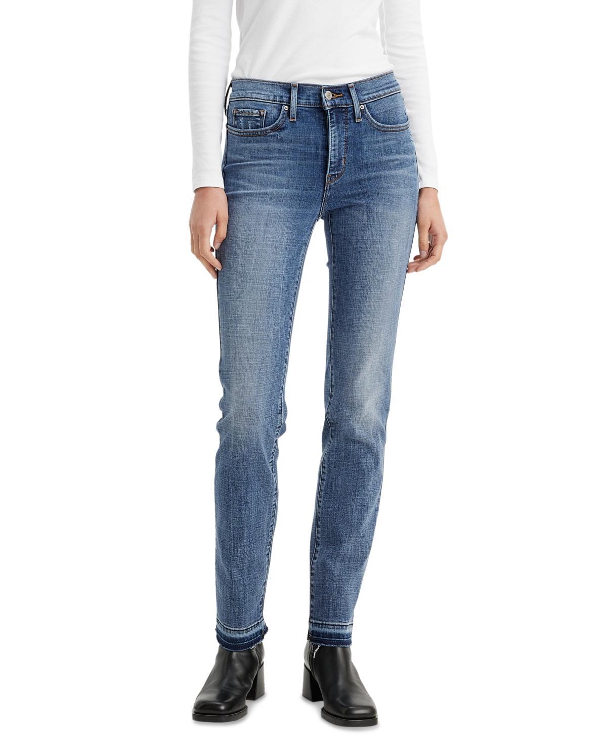 Levis 314 Shaping Straight Leg Mid Rise Jeans Product Image