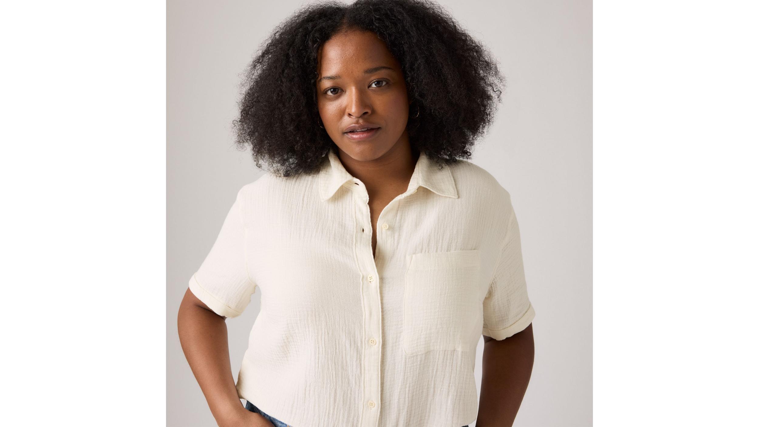 Darlene Short Sleeve Shirt (Plus Size) Product Image