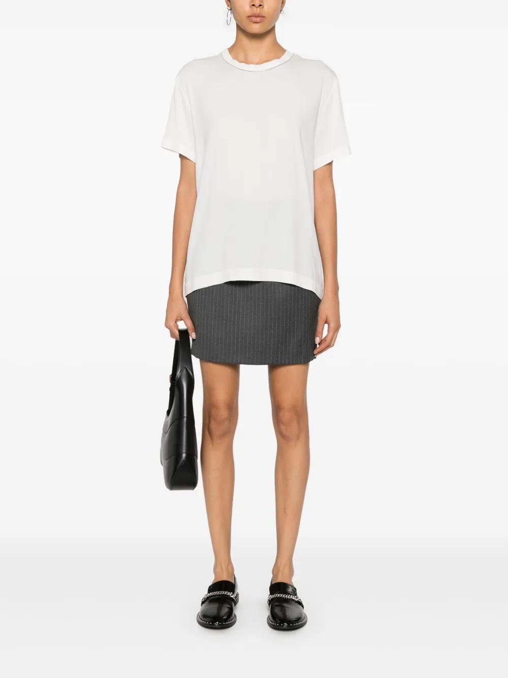 FABIANA FILIPPI T-shirt Aus Baumwolle In White Product Image