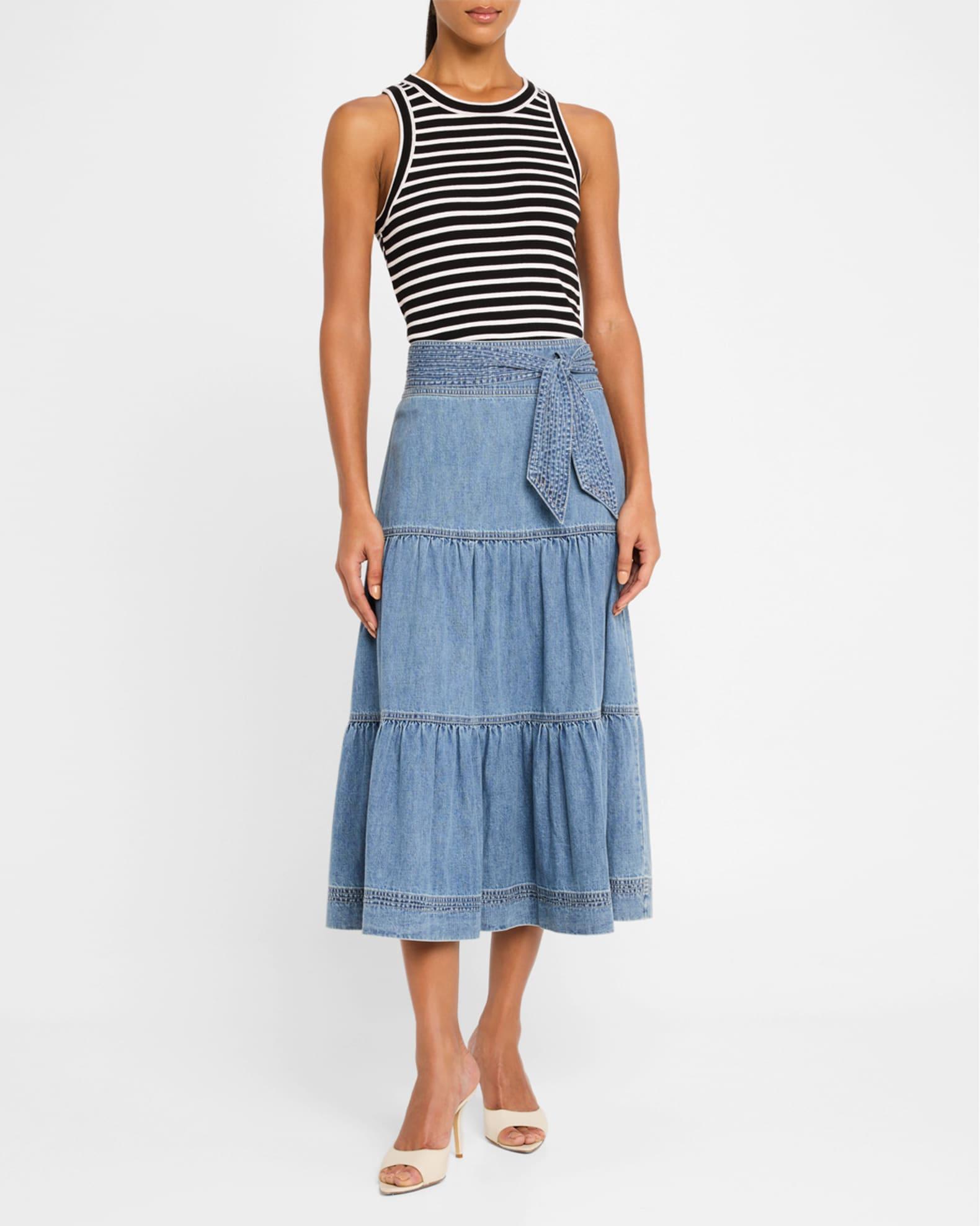 Jordyn Stripe Cropped Tank Top Product Image