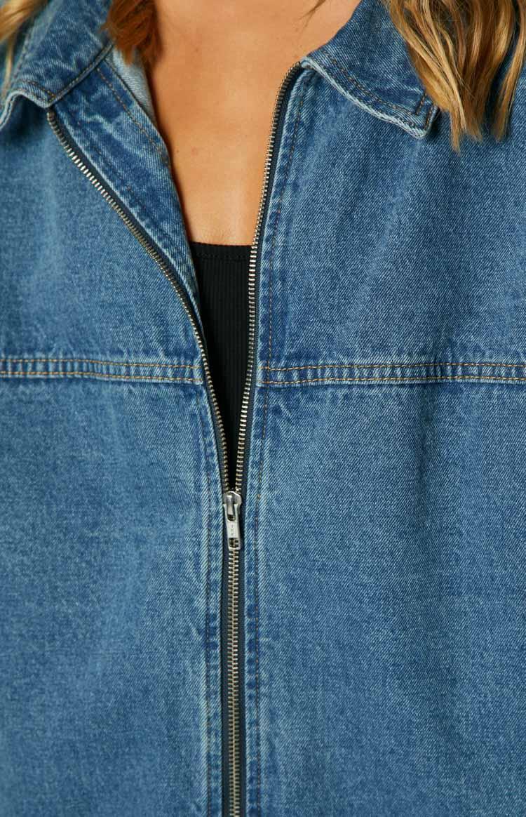 Sally Blue Oversized Denim Jacket Product Image