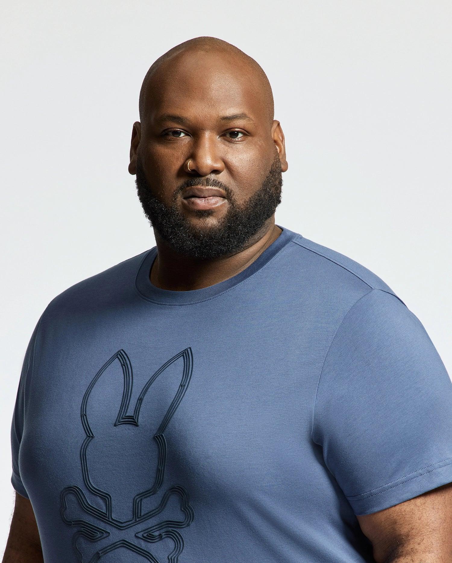 MENS BIG AND TALL MONARC FRONT BUNNY GRAPHIC TEE - B9U211E200 Male Product Image
