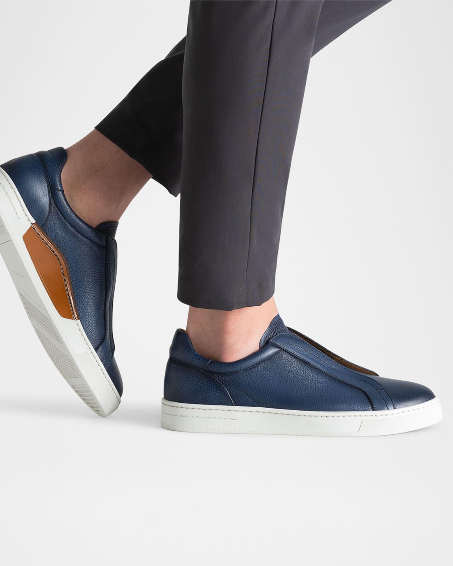 Men's Gasol Leather Slip-On Sneakers Product Image