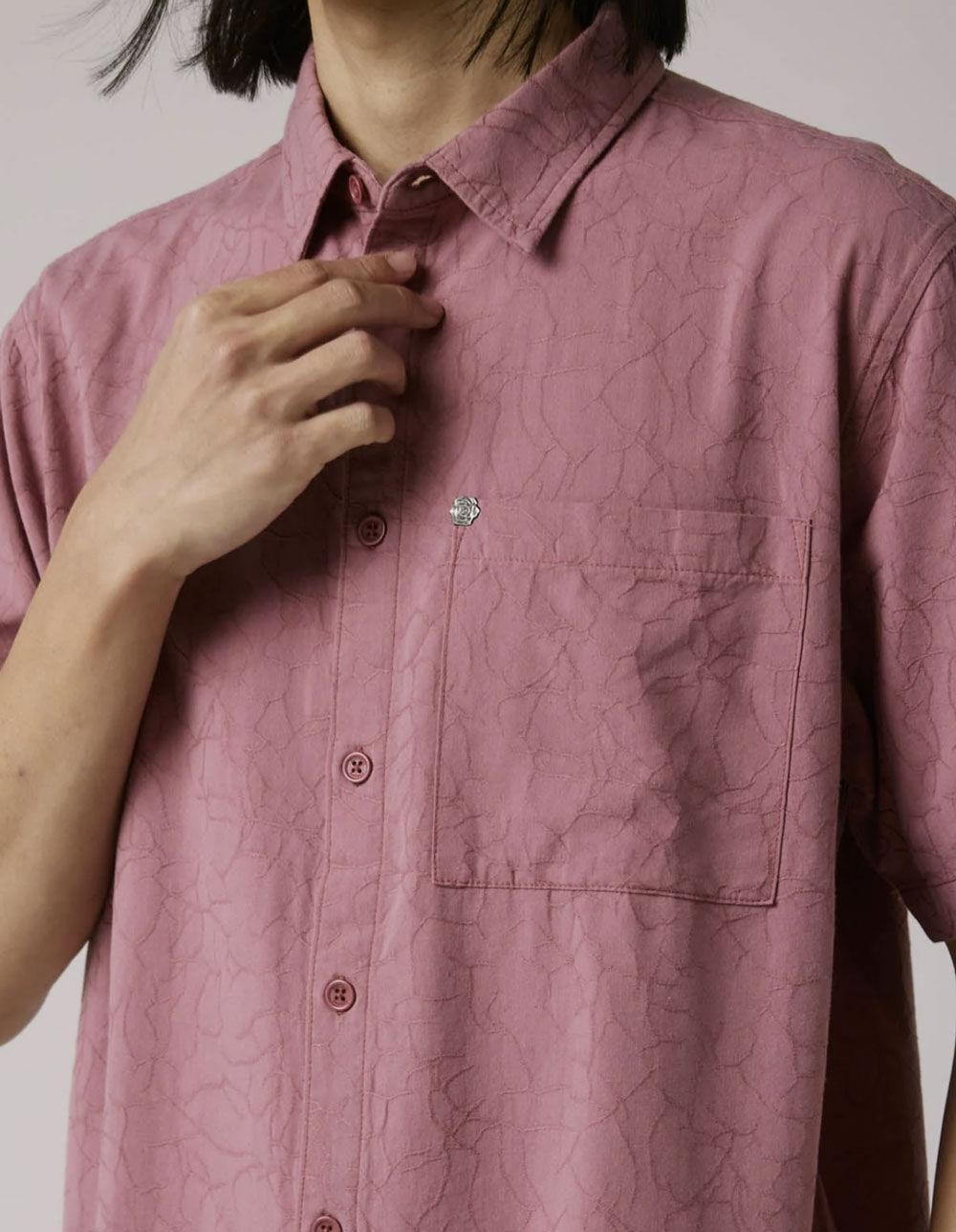 FORMER Vivian Vine Mens Button Up Shirt - ROSE Product Image
