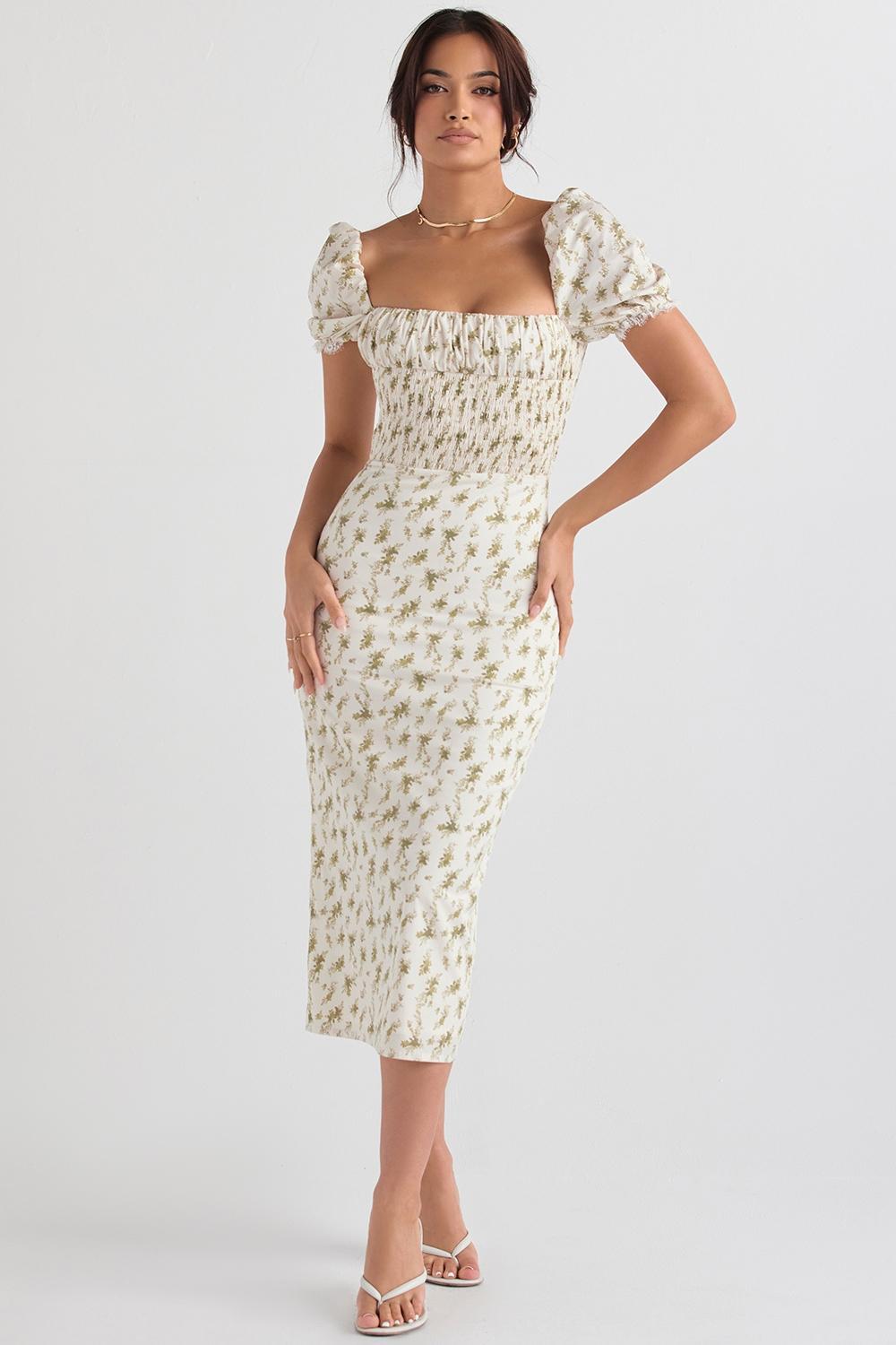 Bellucci Garden Print Shirred Sundress Product Image