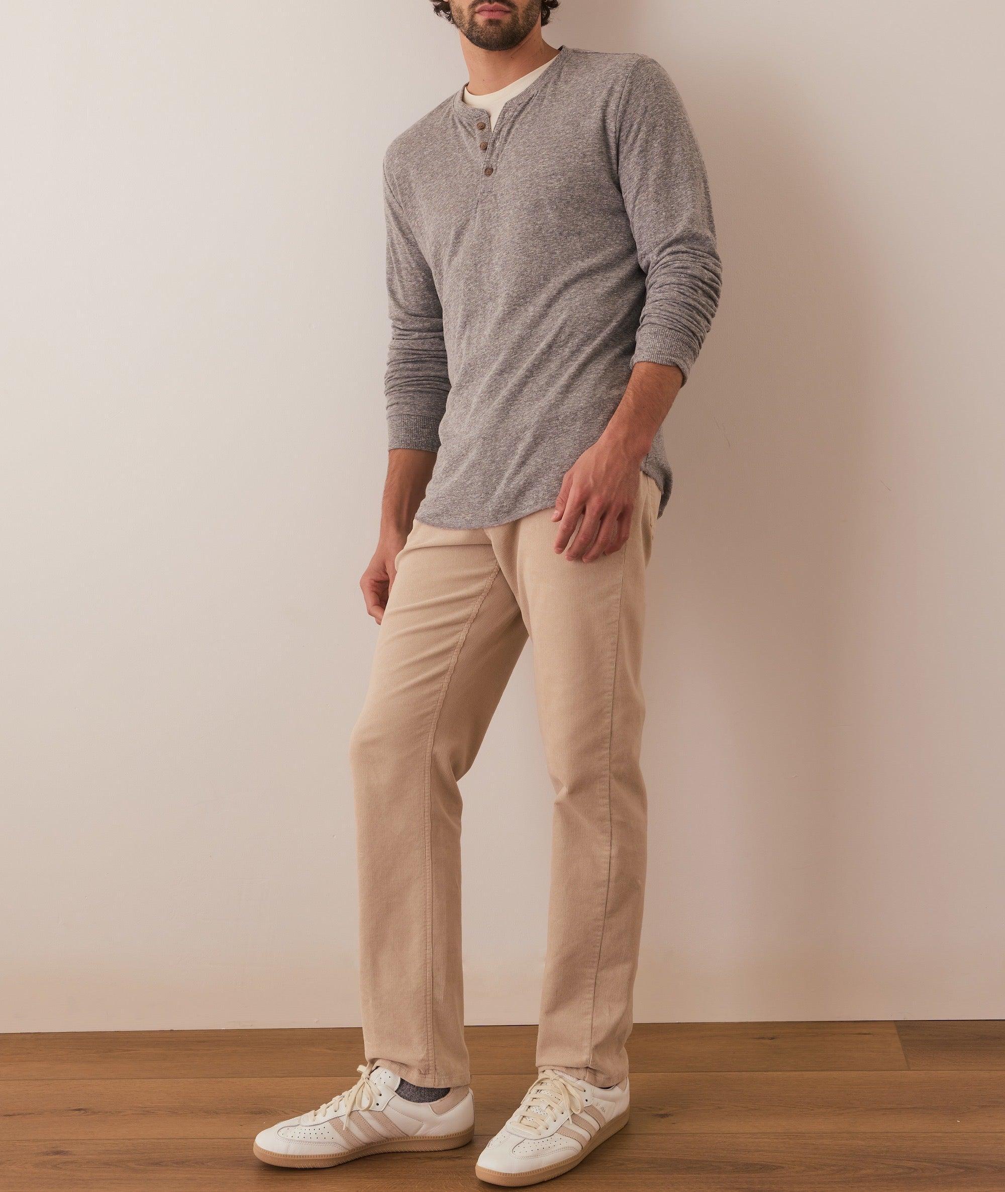 Double Knit Henley Product Image