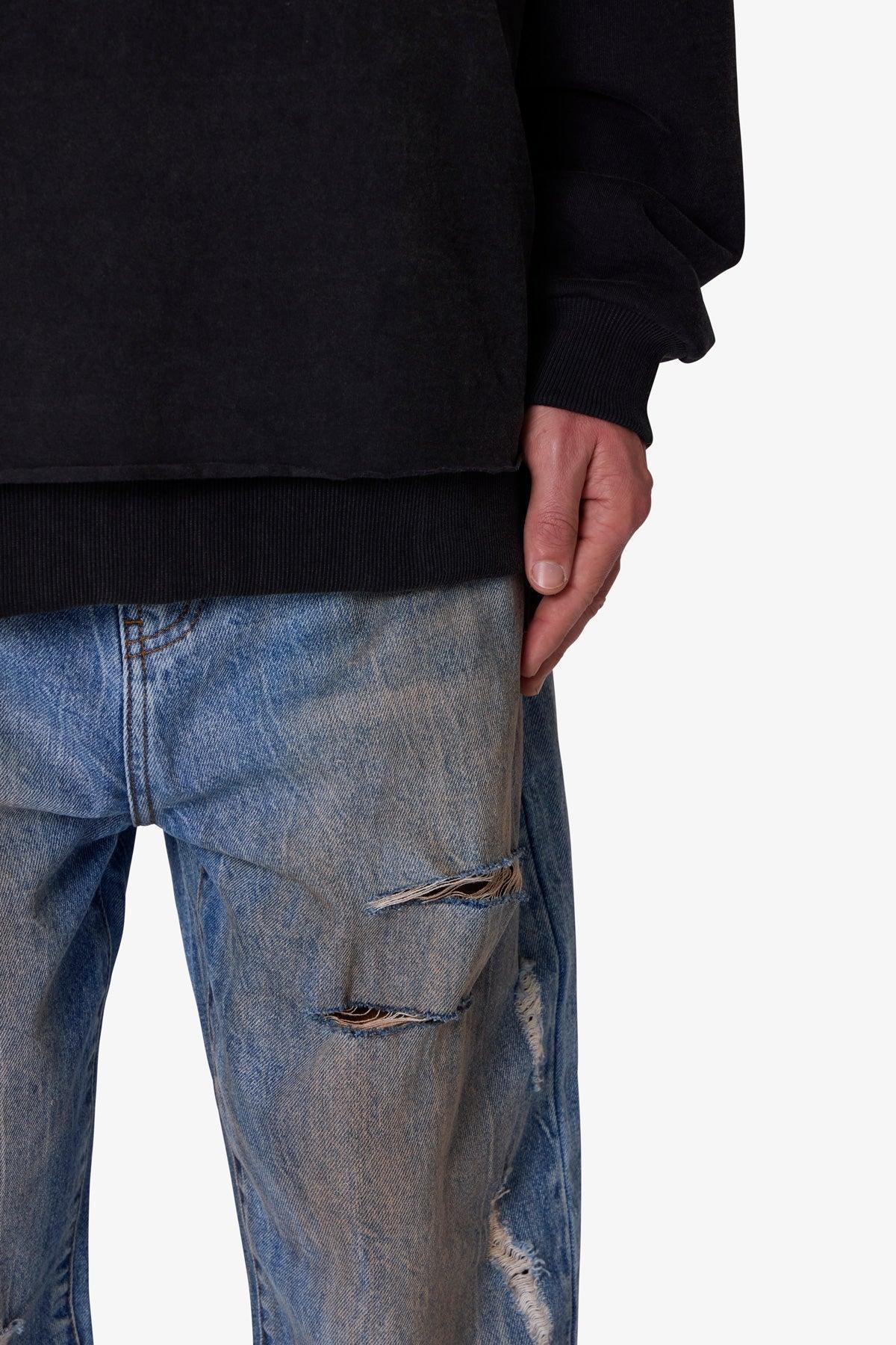 Ultra Baggy Ran Over Denim - Blue Product Image