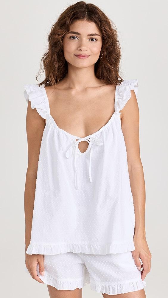 Petite Plume Swiss Dots Camisole Short Set | Shopbop Product Image