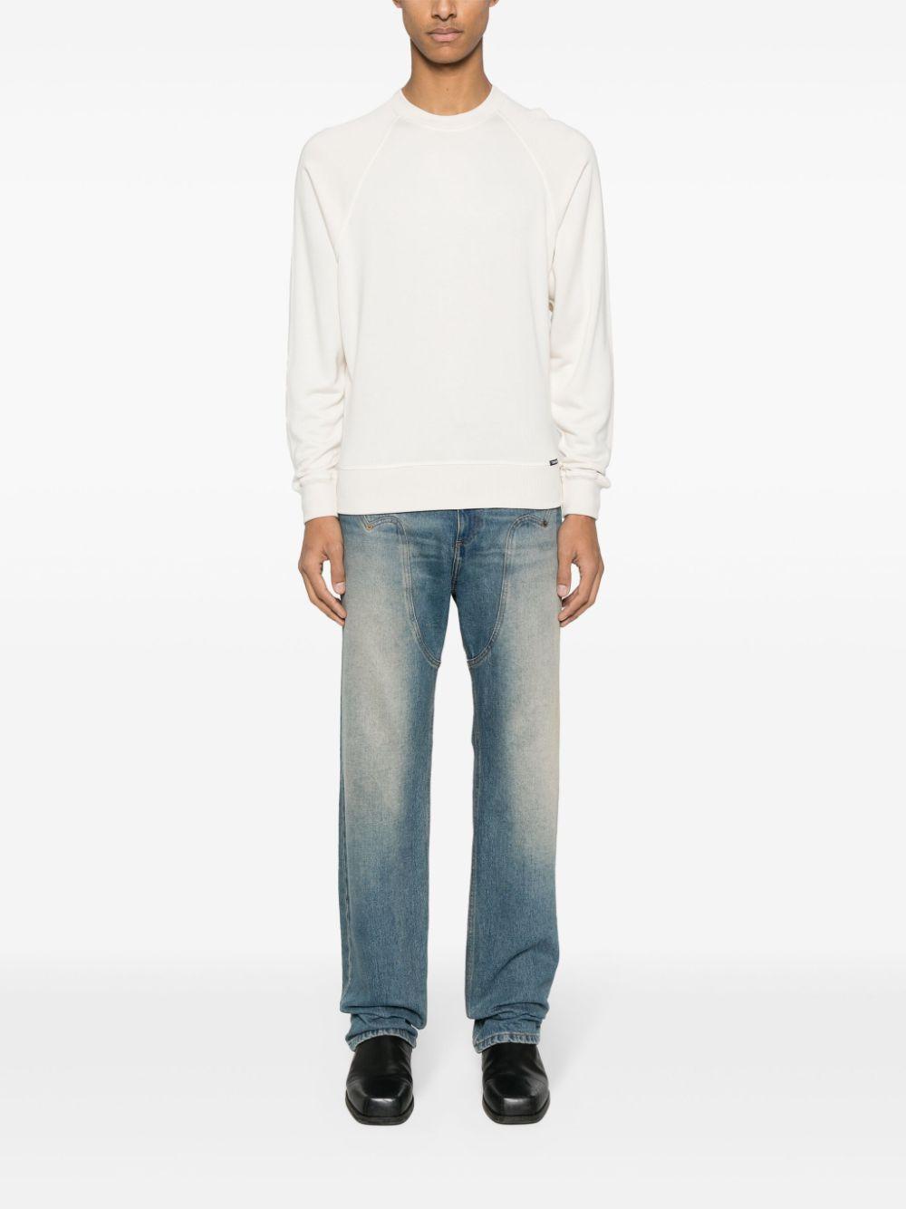 TOM FORD Crew-neck Jumper In White Product Image