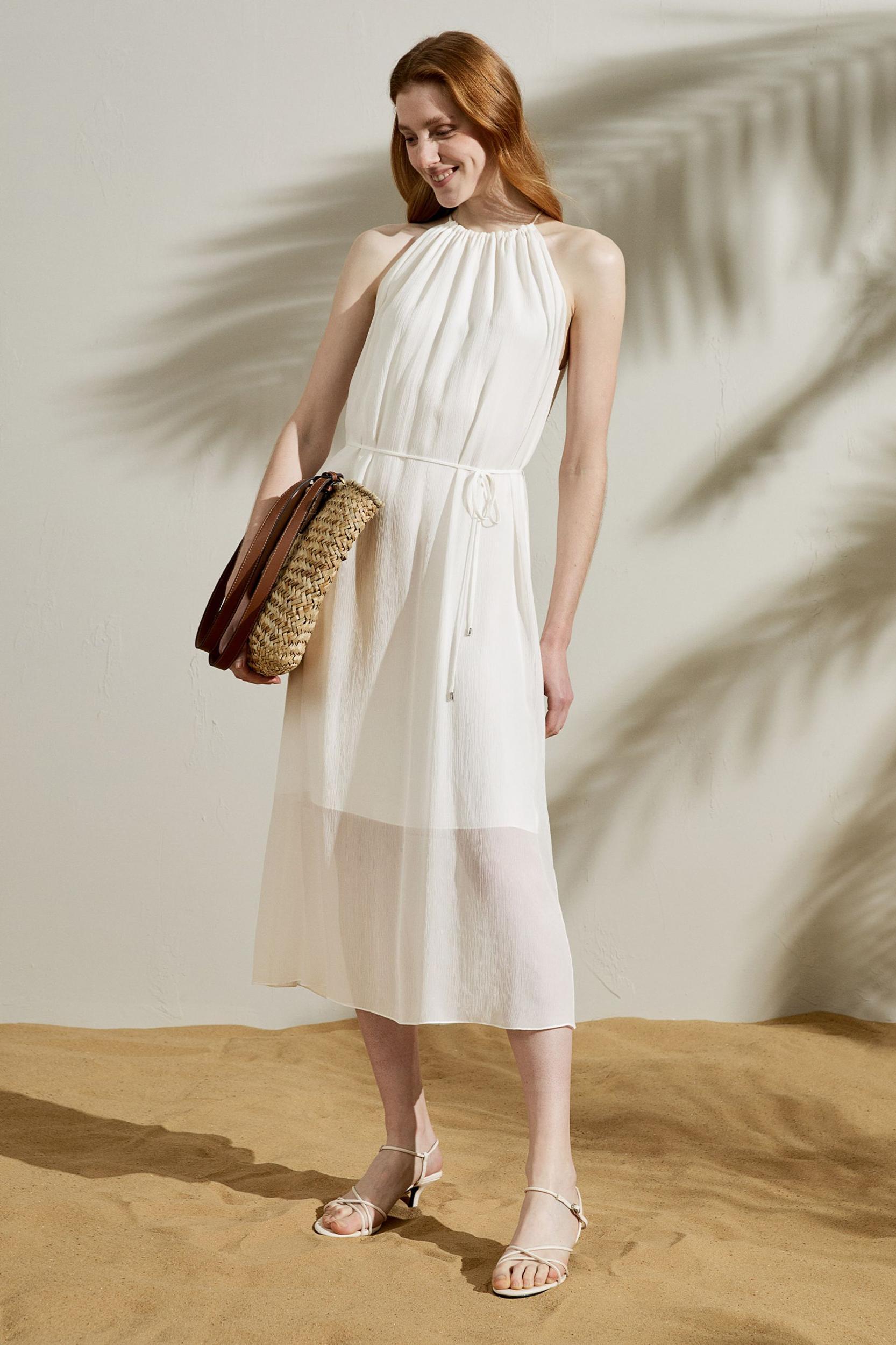 Double-layer Silk Georgette Dress Product Image