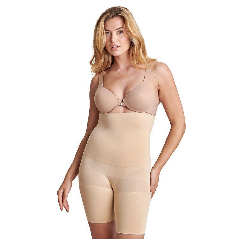 Plus Size RED HOT by SPANX® High-Waist Mid-Thigh Ultra-Firm Control Slimmer FS4015, Women's, Size: 1XL, Naked Product Image