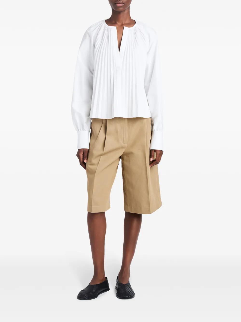 Monica pleat-detailing blouse  Product Image