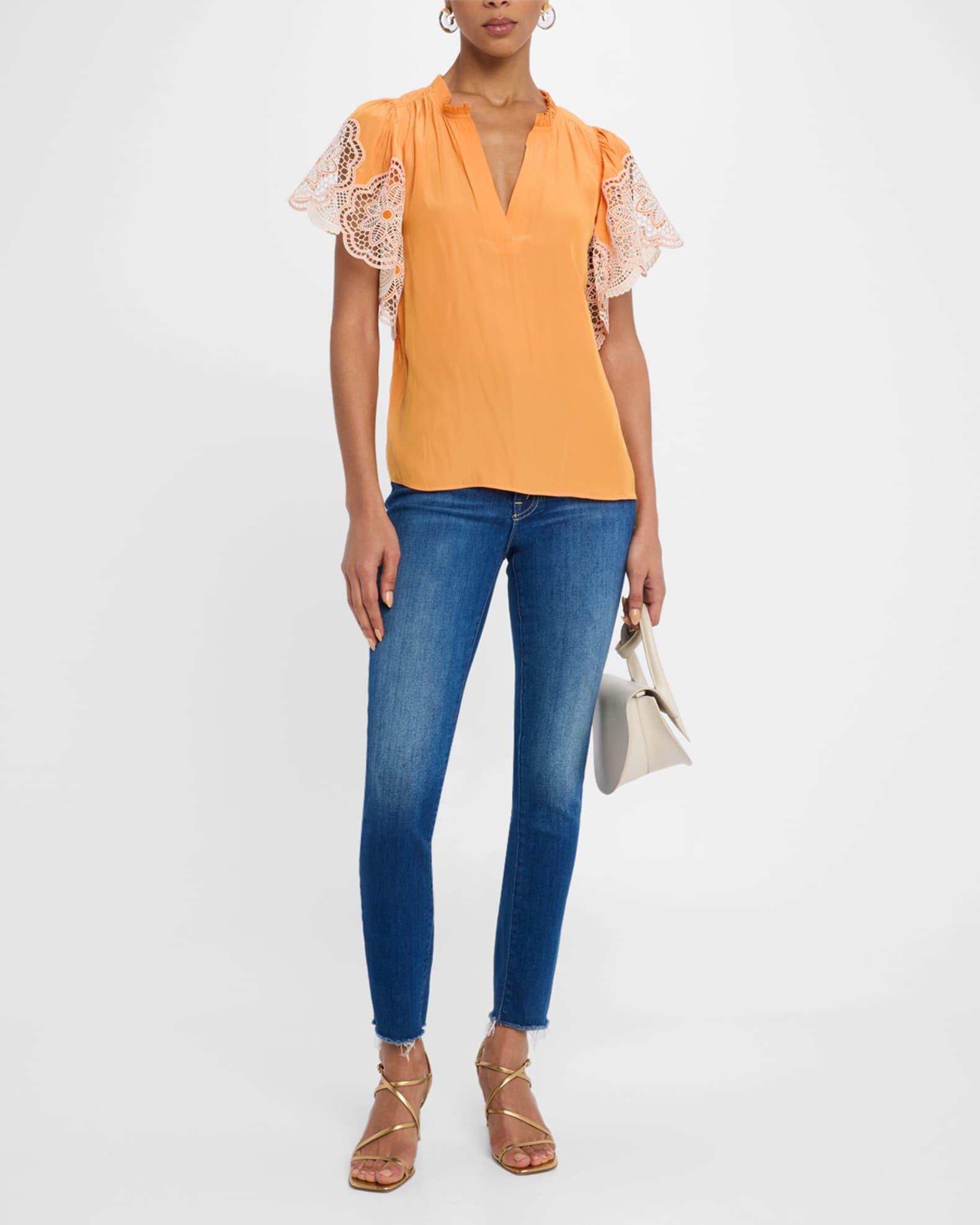 Esti Embroidered-Sleeve Top Product Image