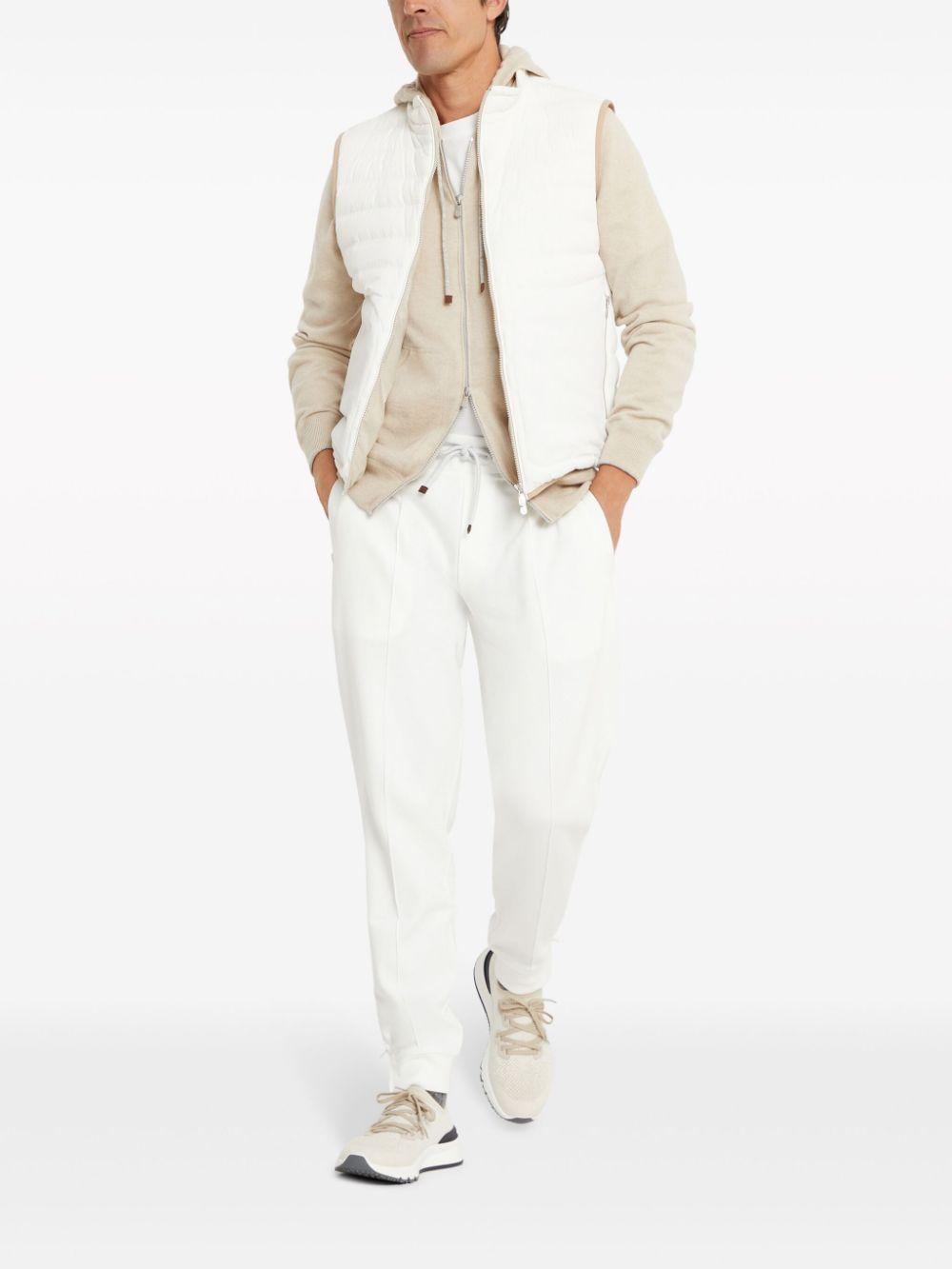 BRUNELLO CUCINELLI Cashmere Drawstring Zip-up Hoodie In Sand Product Image
