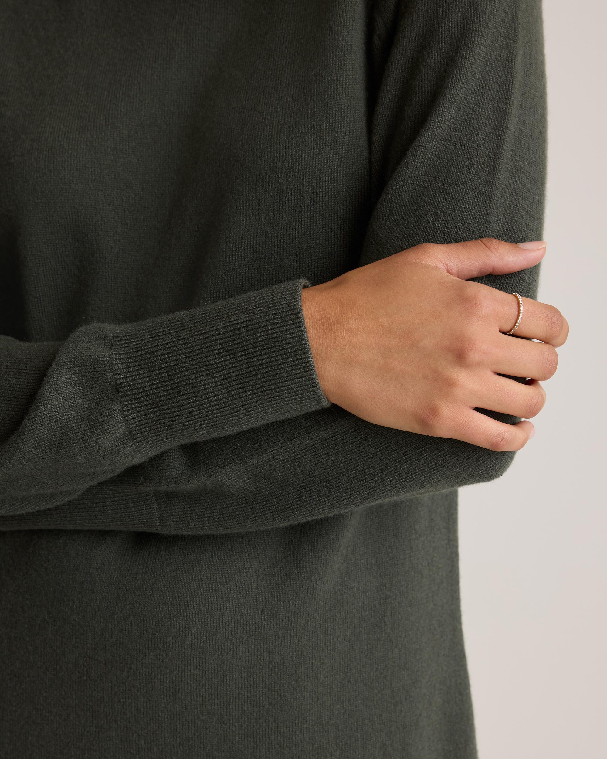 Quince | Women's Mongolian Cashmere Turtleneck Sweater Dress Size XS Product Image