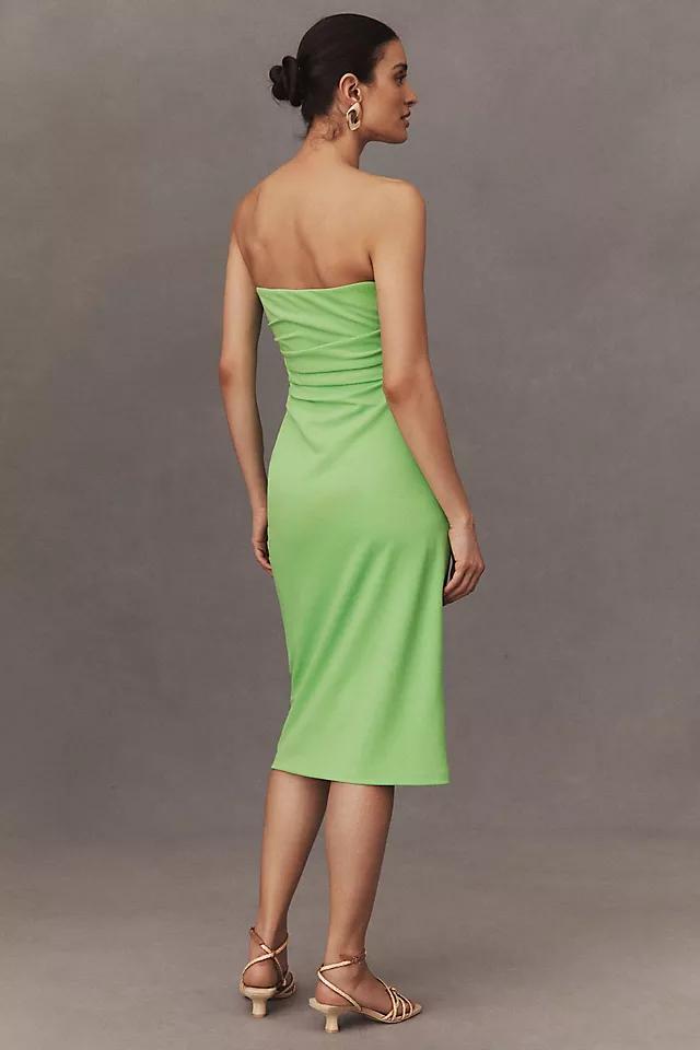 BHLDN Hayden Strapless Stretch Crepe Midi Dress Product Image