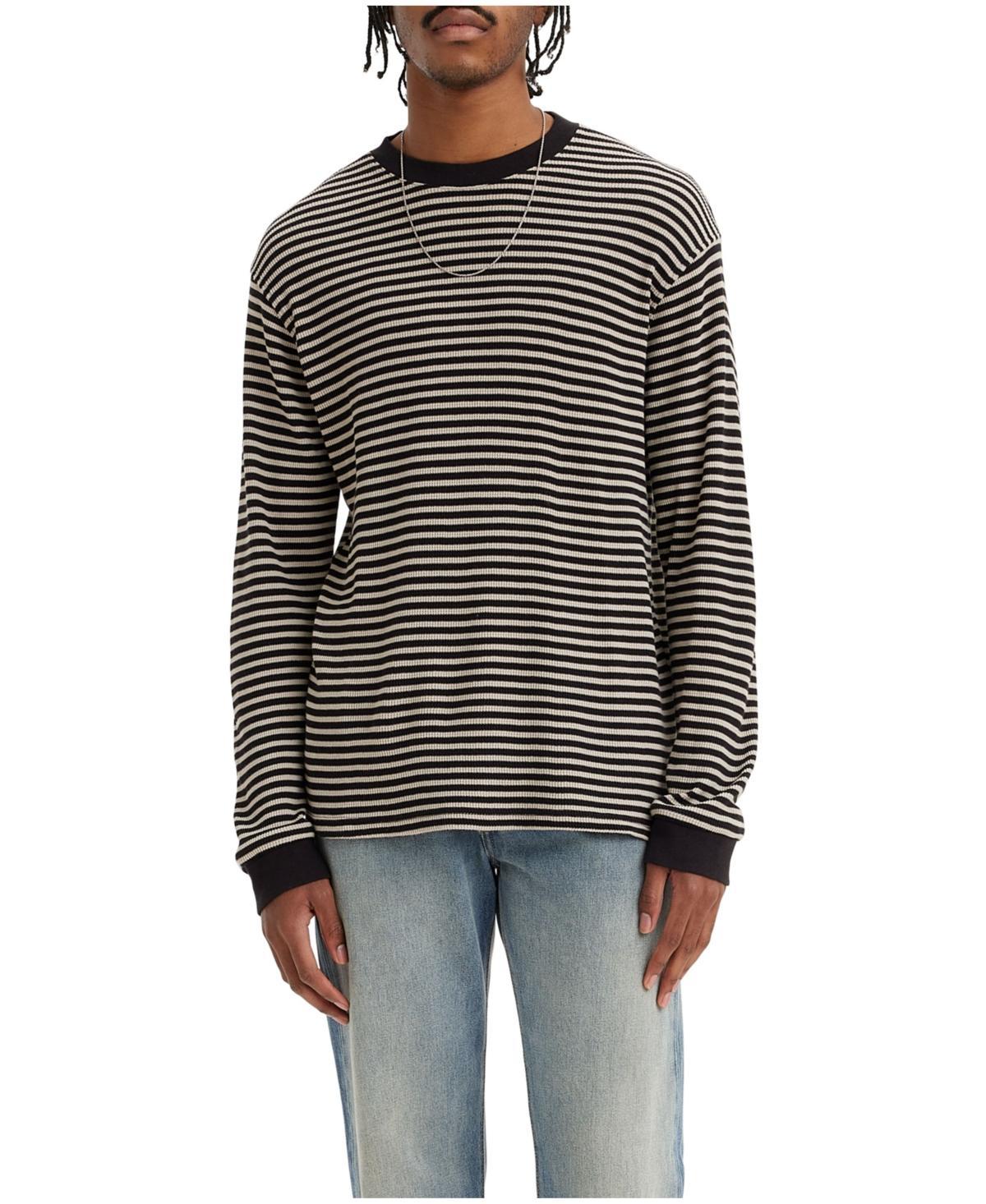 Mens Levis Long Sleeve Standard Fit Thermal T-Shirt Blue Blazer Product Image