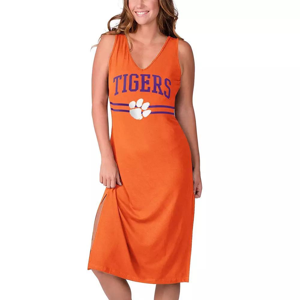 Womens G-III 4Her by Carl Banks Clemson Tigers Training V-Neck Maxi Dress Product Image