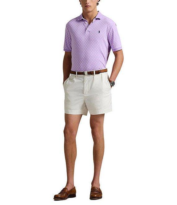 Polo Ralph Lauren Classic Fit Soft Cotton Mini Paisley Print Short Sleeve Polo Shirt Product Image