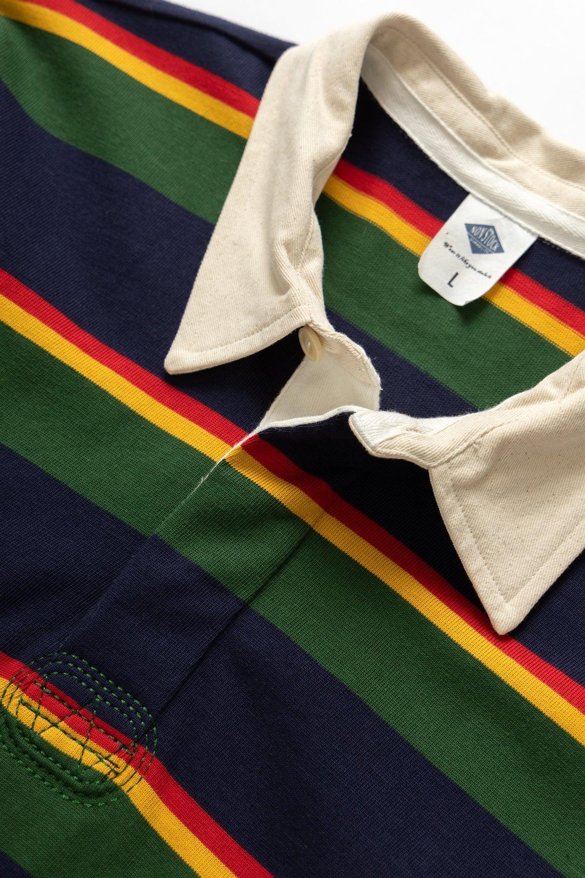 Non Stock MFG - Rugby Shirt - Green/Navy Product Image