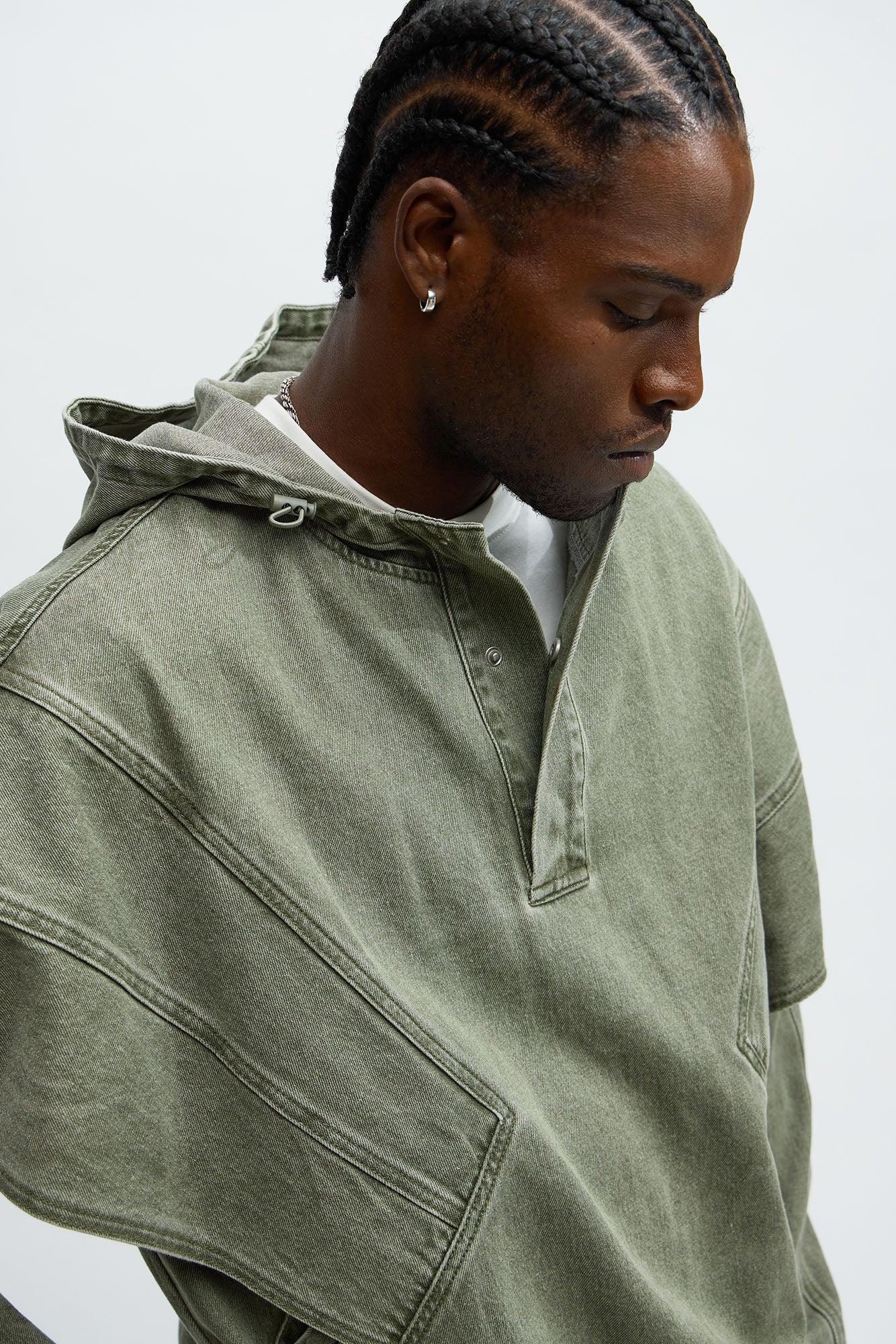 Relaxed Soho '96 Hooded Pullover Jacket - Olive Product Image