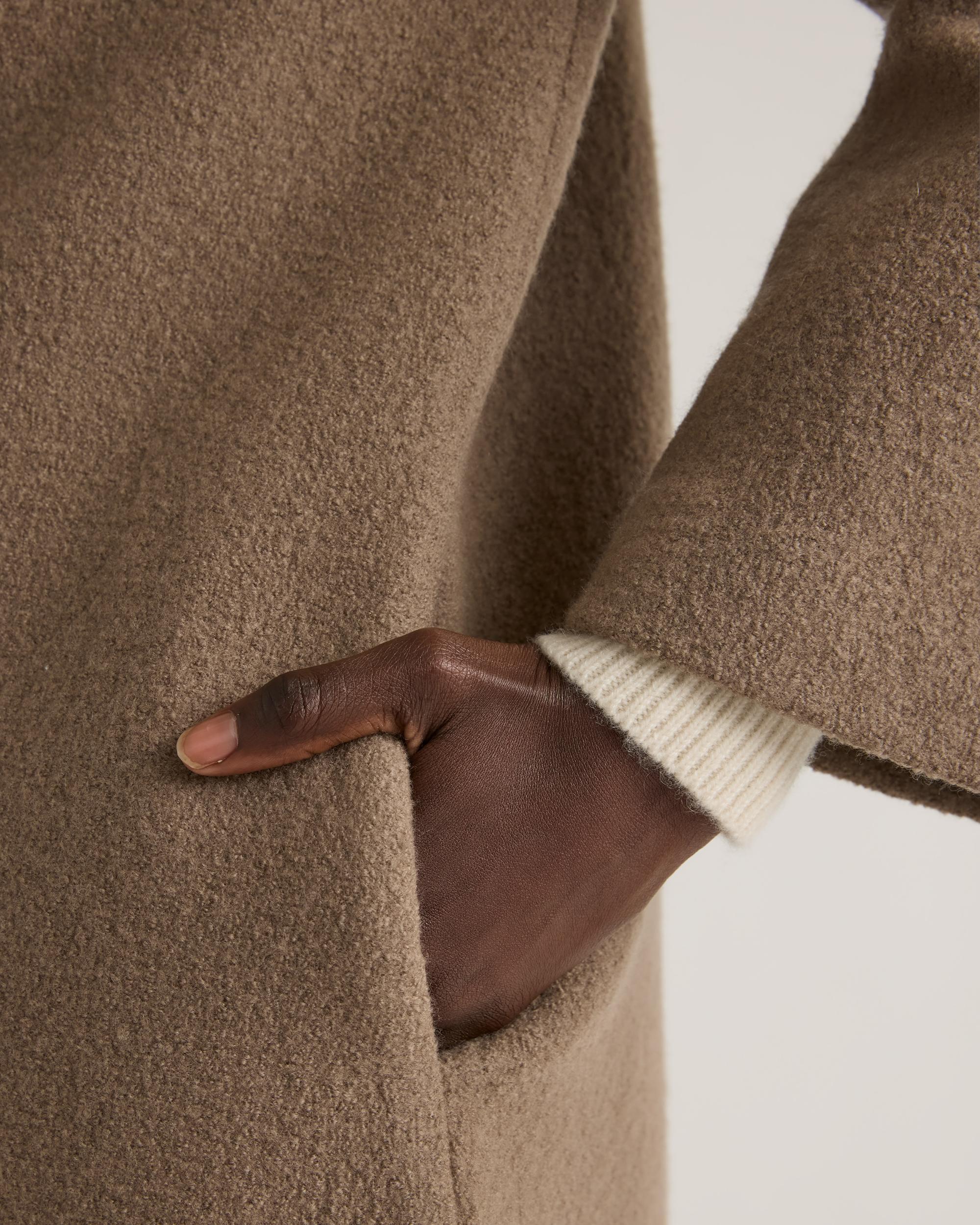 Quince | Women's 100% Merino Wool Shawl Collar Long Coat Product Image