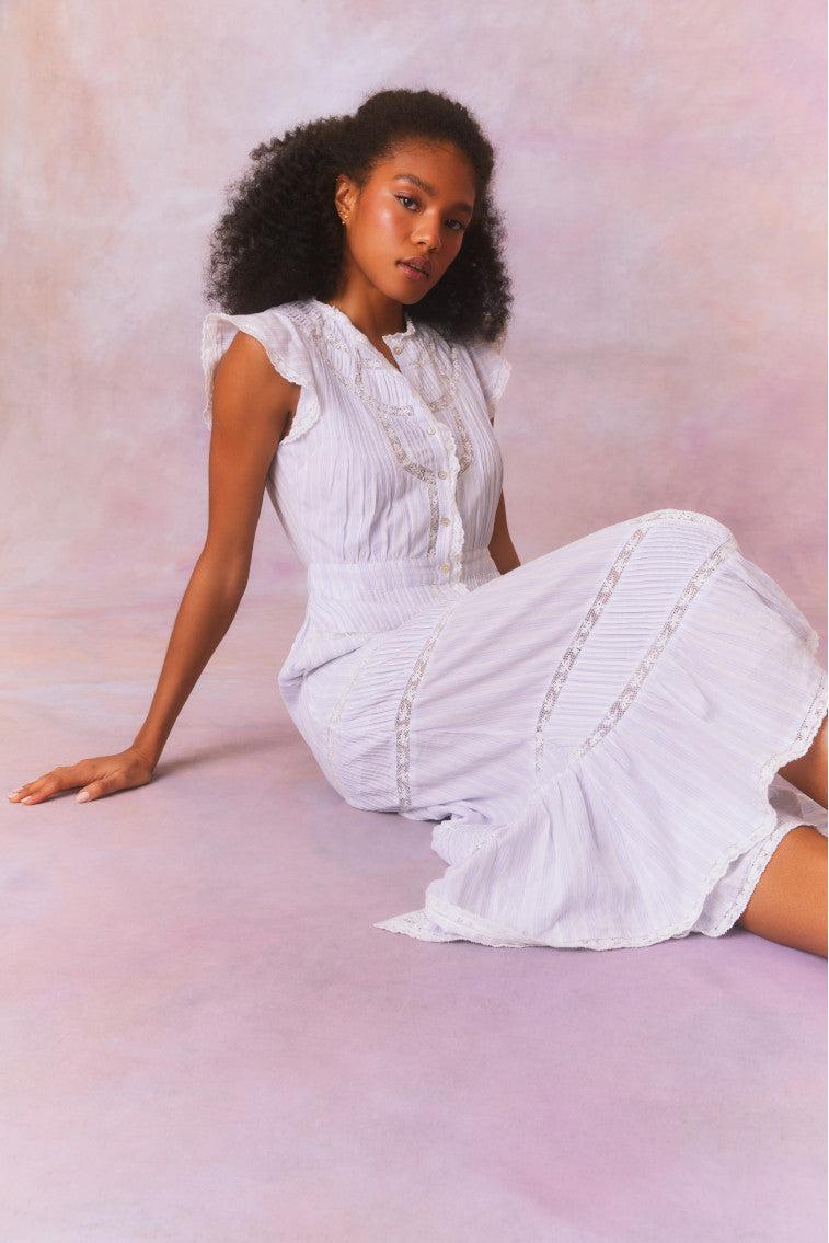Remi Cotton Stripe Maxi Dress Product Image