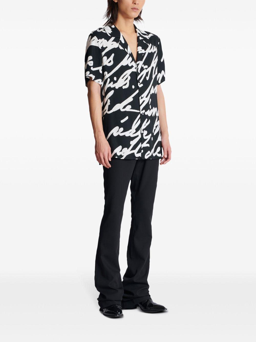 slogan-print shirt Product Image