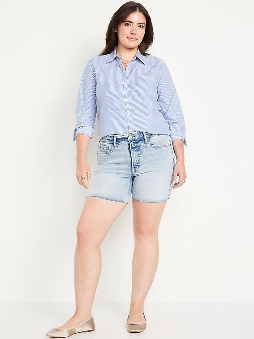 High-Waisted OG Jean Cut-Off Shorts -- 5-inch inseam Product Image