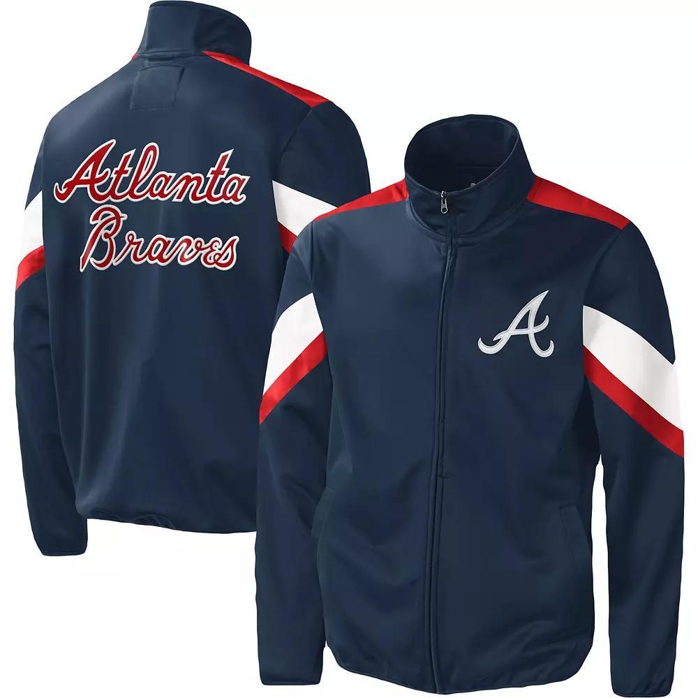 Men's G-III Sports by Carl Banks Navy Atlanta Braves Earned Run Full-Zip Jacket, Size: 3XL, Blue Product Image