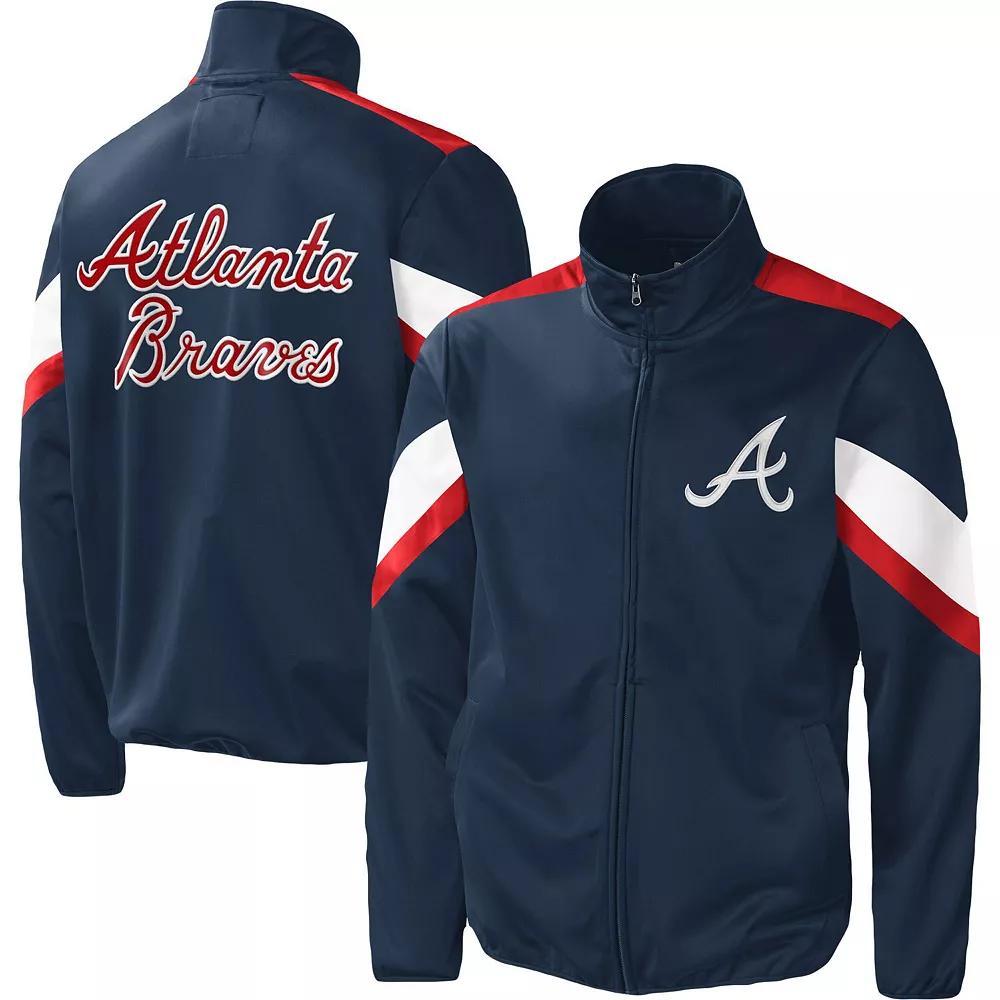 Men's G-III Sports by Carl Banks Navy Atlanta Braves Earned Run Full-Zip Jacket, Size: 3XL, Blue Product Image