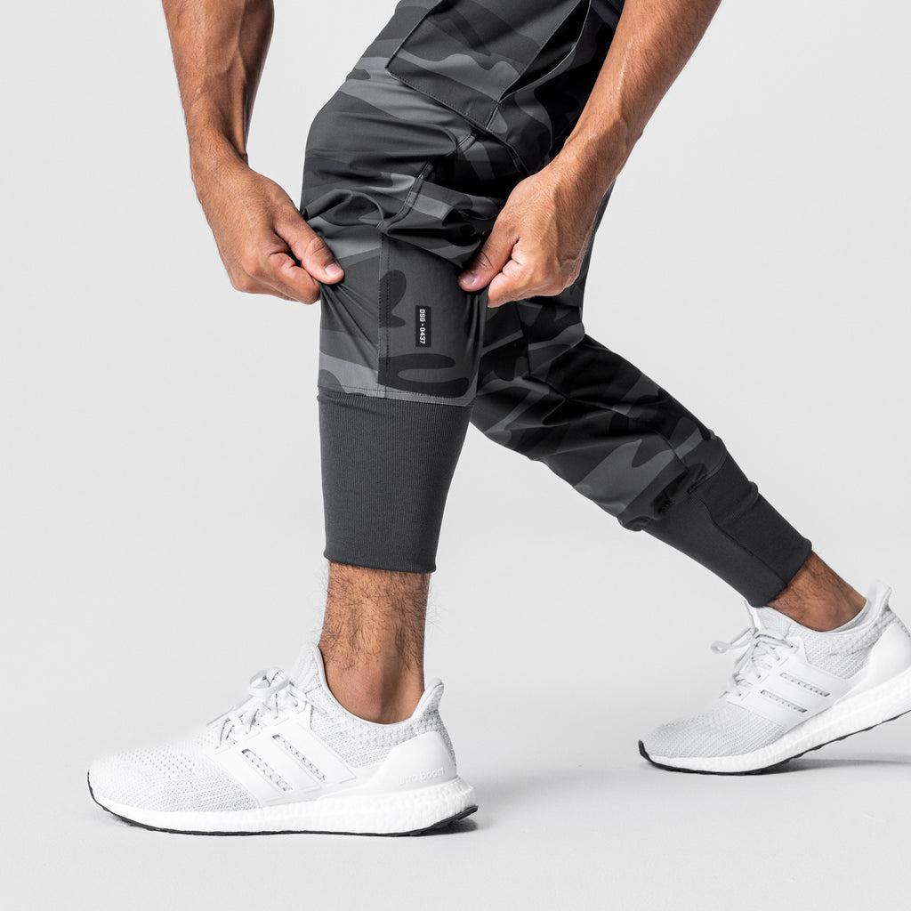 0437. Tetra-Lite® Cargo High Rib Jogger - Black Camo Product Image