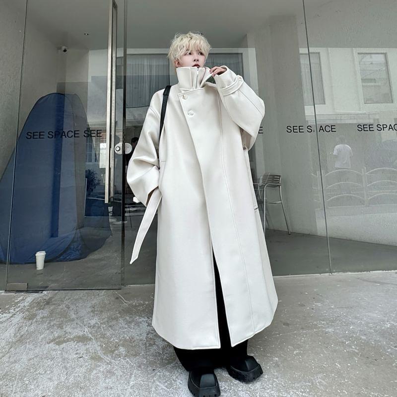 Plain Maxi Zip Coat Product Image