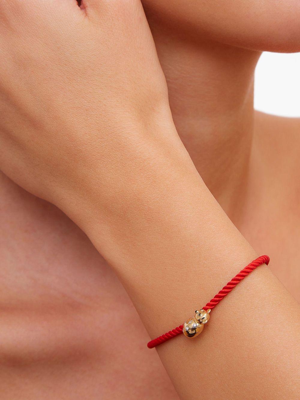9K yellow gold Koala diamond bracelet Product Image