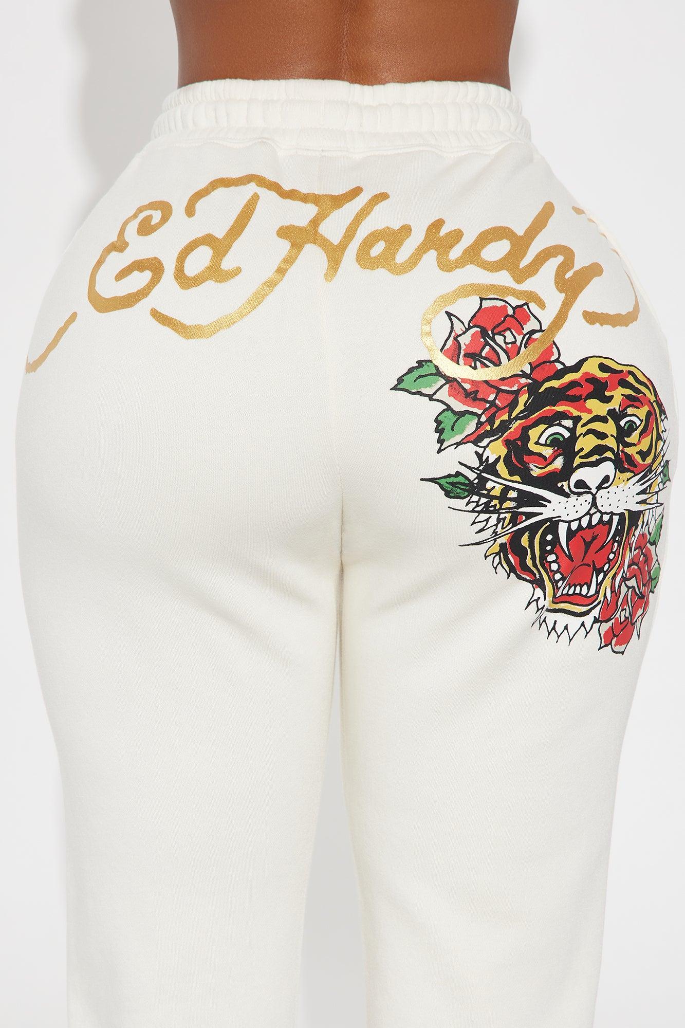 Ed Hardy Retro Tiger Jogger - Ivory Product Image