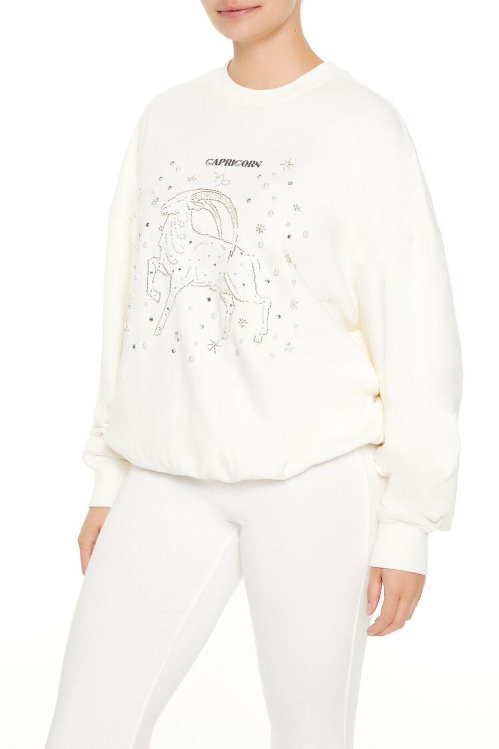 Beaded Capricorn Pullover | Forever 21 Product Image