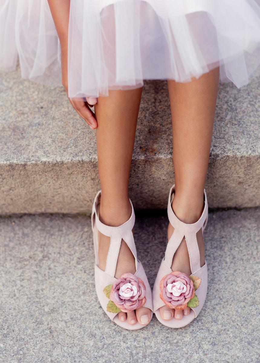 Elain Dress in Pale Pink Girls Product Image