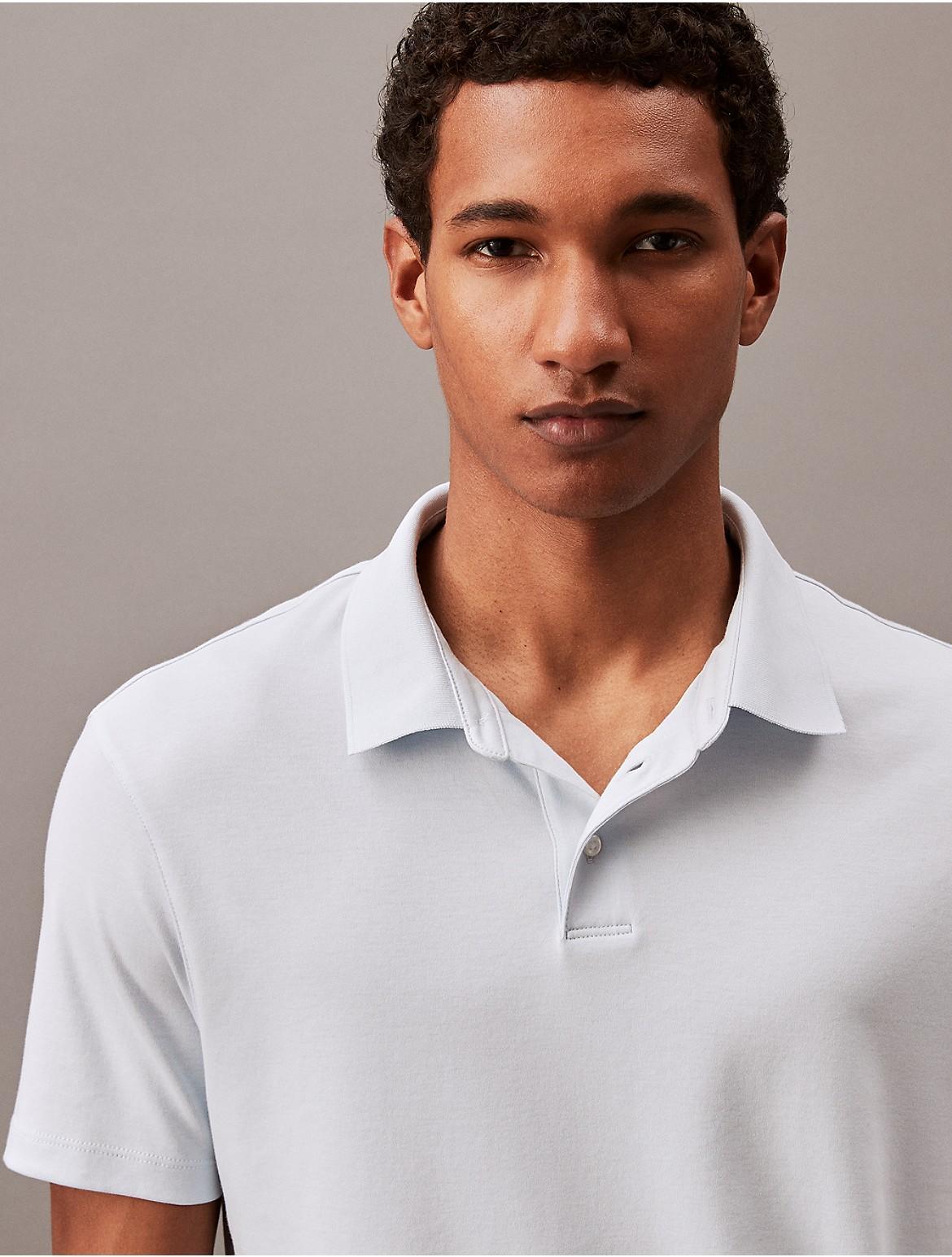 Calvin Klein Men's Supima Cotton Polo Shirt - Blue - XS Product Image