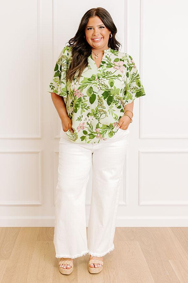 Small Town Charm Floral Top Curves Product Image