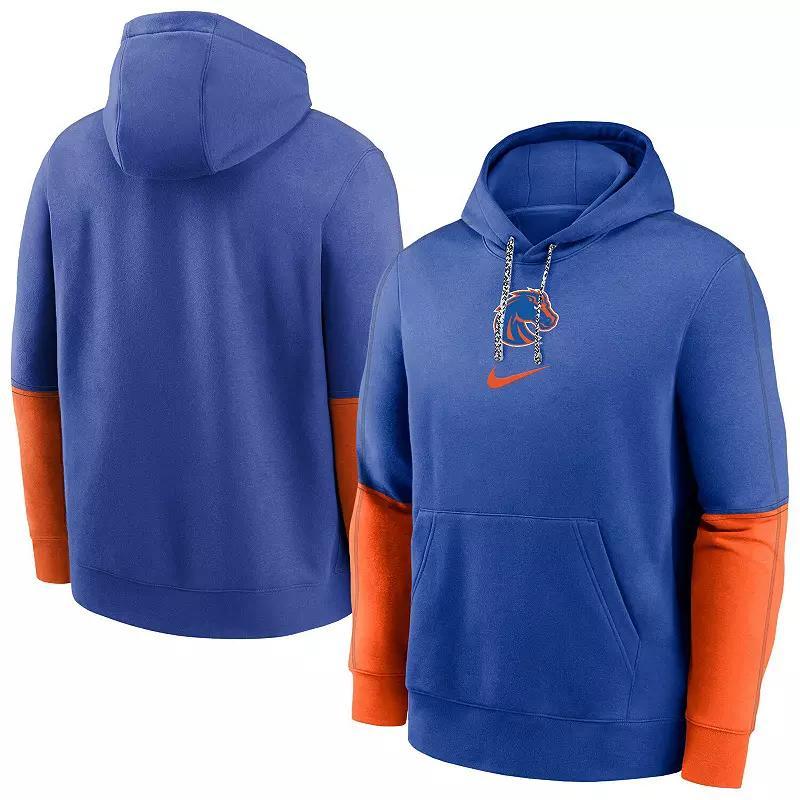 Men's Nike Royal Boise State Broncos 2024 Sideline Club Fleece Pullover Hoodie, Size: Medium, Blue Product Image