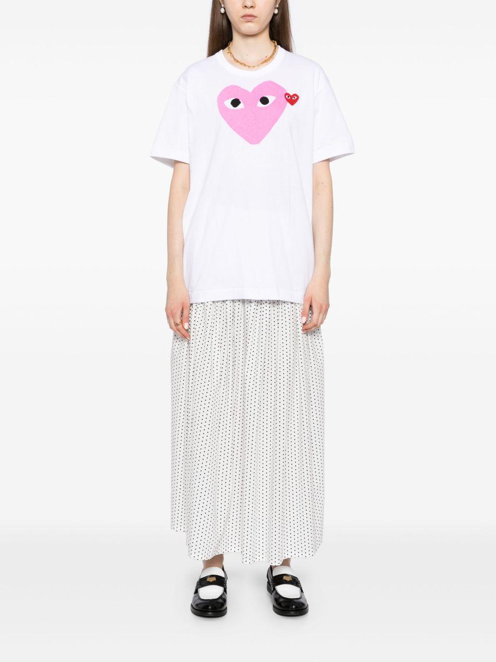 heart-printed T-shirt Product Image
