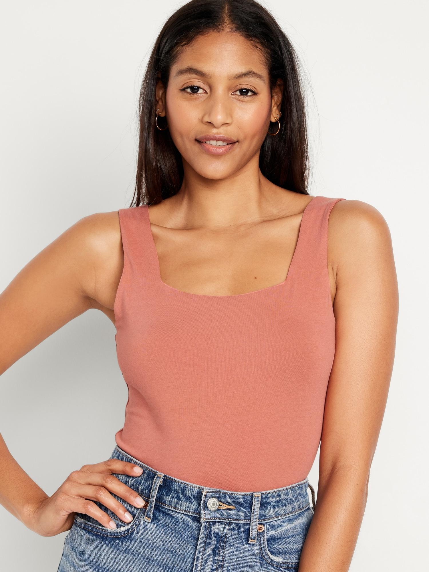 Square-Neck Tank Top Bodysuit Product Image