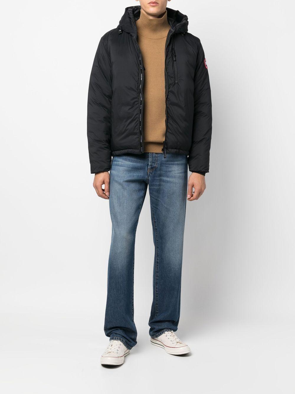hooded feather-down padded jacket Product Image
