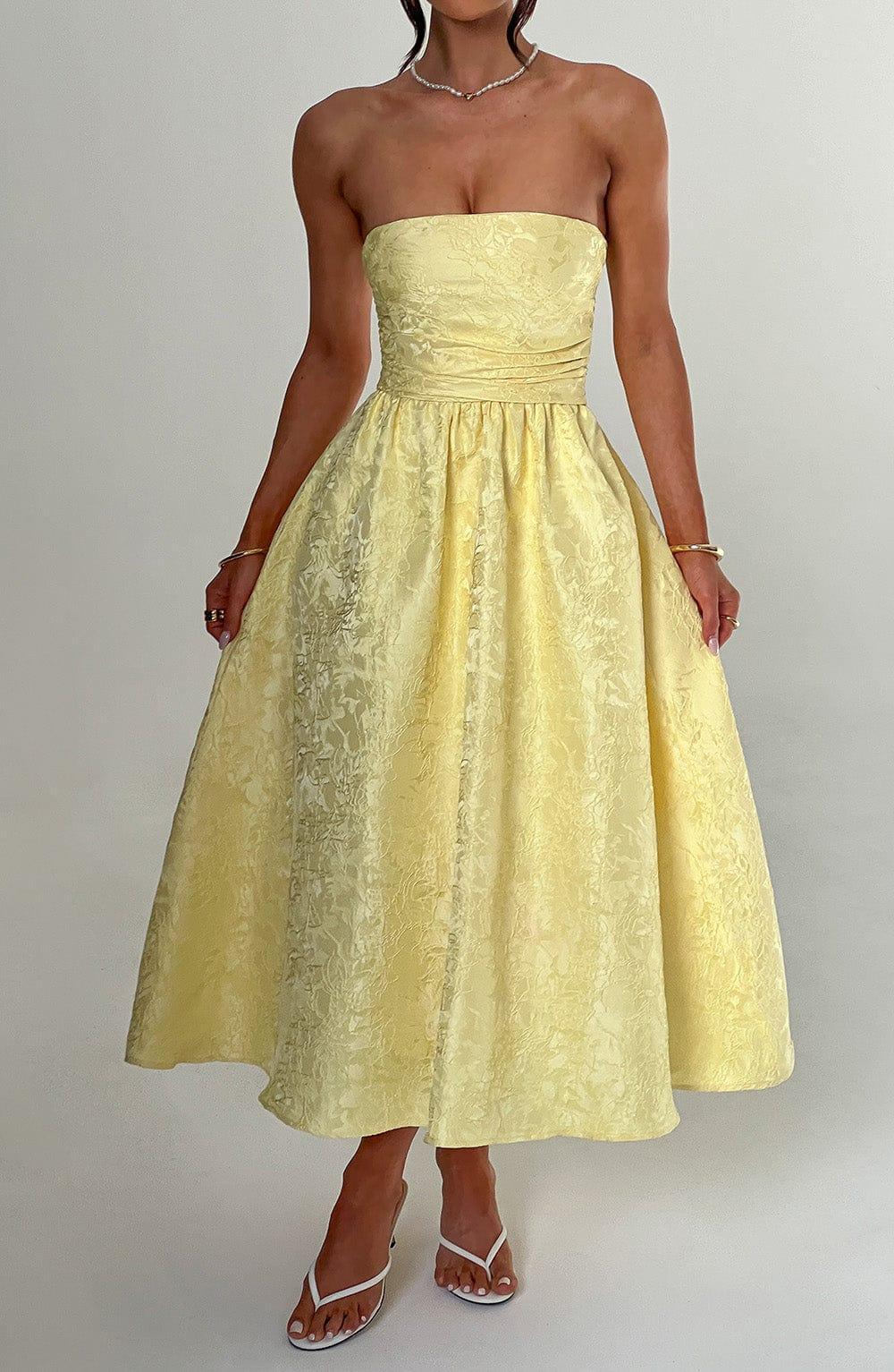 Saoirse Midi Dress - Lemon Product Image