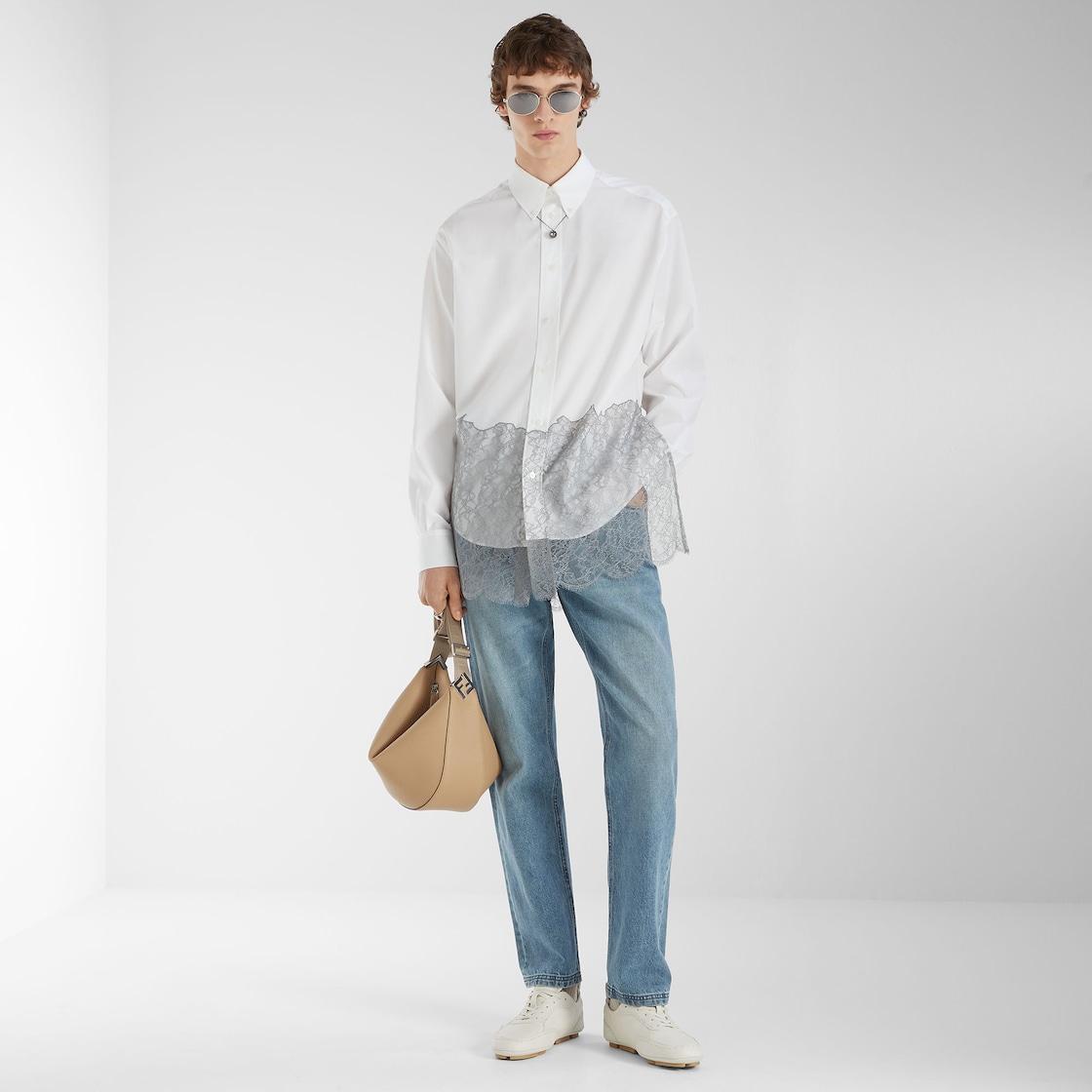 Fendi Fit sneakersWhite leather low-tops Product Image
