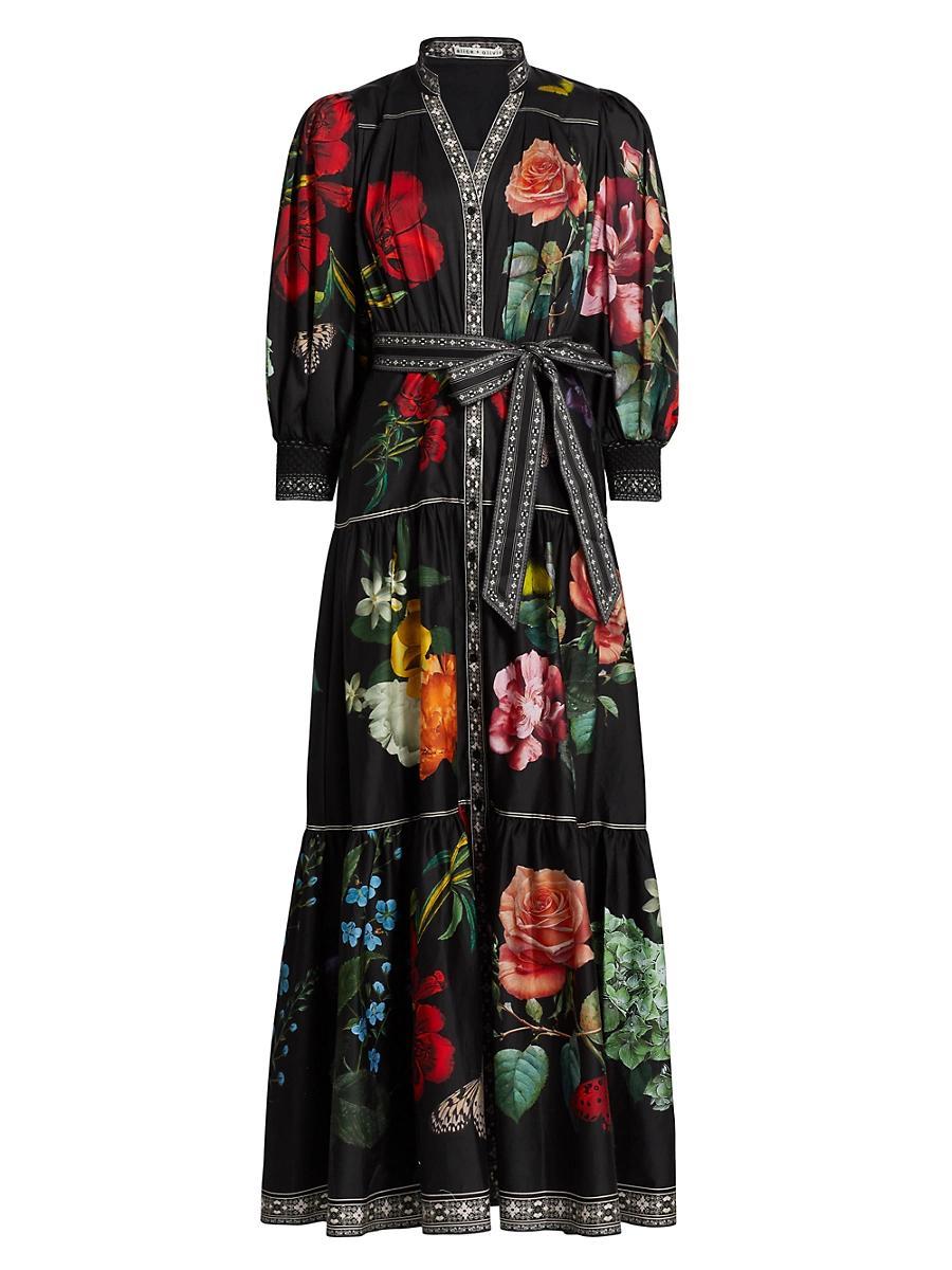 Womens Cora Voluminous Tiered Maxi Shirtdress Product Image