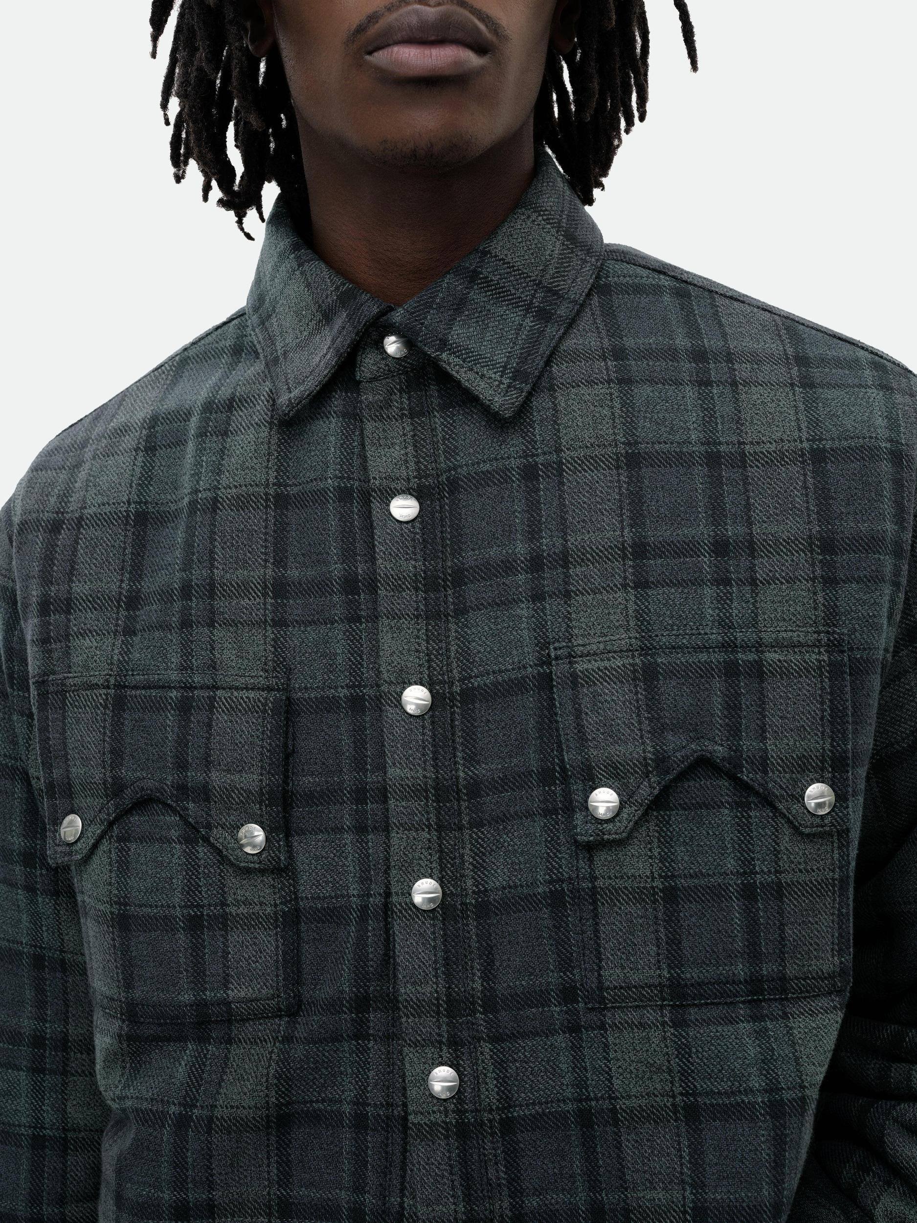 FLANNEL SHERPA OVERSHIRT Male Product Image