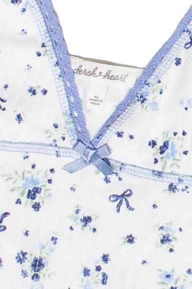 Pointelle Lace Trim Floral Dress Product Image